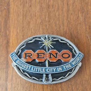 Vintage 1985 JOPA Distributing Reno Nevada Belt Buckle USA